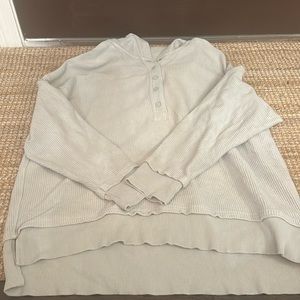 Arie quarter button up pullover